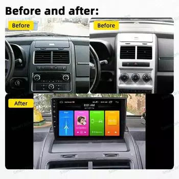 Автомобильное радио для Dodge Journey 2009 - 2012 2 Din экран Android стерео GPS навигация мультимедиа Автомагнитола головное устройство Carplay Auto