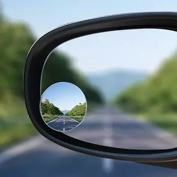 Автомобильное регулируемое на 360 градусов выпуклое зеркало заднего вида HD для автомобиля с широким углом обзора и слепыми зонами 1