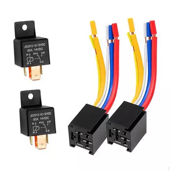 Автомобильное реле Spdt Plug 80A 12V 5-контактный сверхмощный Jd2912-1Z-12VDC для автомобильной промышленности