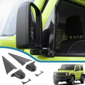 Автомобильное зеркало заднего вида, декоративная крышка, наклейки для Suzuki Jimny JB64 JB74 2022 2023, внешний вид красный