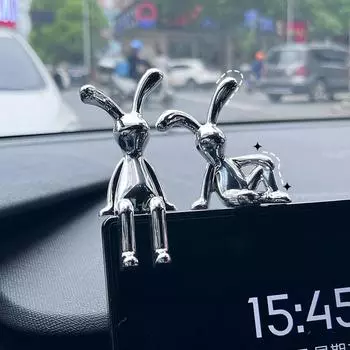 Автомобильные аксессуары - Милые украшения в виде кроликов из мультфильмов для автомобилей, центральная консоль, украшение интерьера, украшение для комнаты, обеденный стол, декор стола