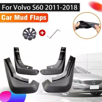 Автомобильные брызговики для Volvo S60 2011 ~ 2018 2016, автомобильные брызговики, передние и задние брызговики, автомобильные аксессуары