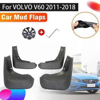 Автомобильные брызговики для VOLVO V60 V 60 2011 ~ 2018 2013 2015, автомобильные брызговики, передние и задние грязевые крылья, автомобильные брызговики