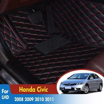 Автомобильные коврики для Honda Civic 2008 2009 2010 2011, авто аксессуары для интерьера, Стайлинг автомобиля, коврик для ног автомобиля