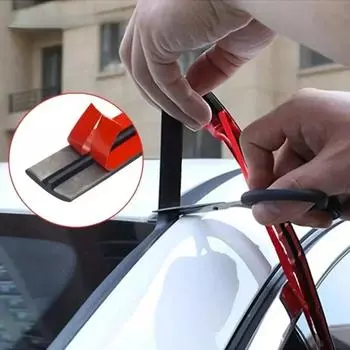 Автомобильные резиновые уплотнители, краевые уплотнительные ленты, авто крыша, лобовое стекло, автомобильный резиновый герметик, защитная уплотнительная лента, уплотнители окон для авто чёрный