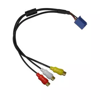 Автомобильный адаптер RCA, кабель VTR, 6-контактный синий порт A/V, замена порта для Toyota разноцветный