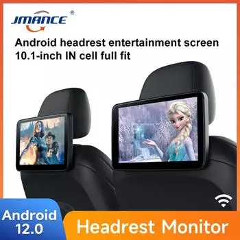 Автомобильный Android-монитор в подголовнике, ТВ, сенсорный экран, 2 ГБ + 32 ГБ, Android12, Wi-Fi, заднее сиденье, фильм, онлайн-видеоплеер, CarPlay/авто