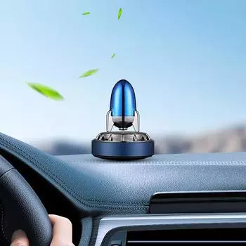 Автомобильный ароматизатор Ракета Солнечная Автомобильный парфюм Украшение Креативный очиститель воздуха Аксессуары для украшения автомобиля чёрный