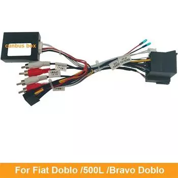 Автомобильный аудио 16-контактный кабель питания для DVD-плеера Для Fiat Doblo 500L Bravo Doblo Стерео разъем Жгут проводов