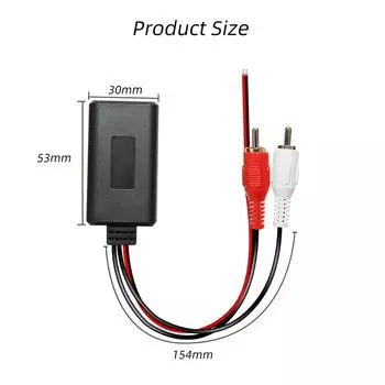 Автомобильный беспроводной Bluetooth-приемник, модуль AUX-адаптера, HIFI-звук, музыка, аудио, стереоприемник для интерфейса 2RCA, аудиолиния