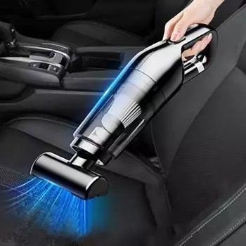 Автомобильный беспроводной пылесос, бытовой ручной пылесос высокой мощности, мини-портативные пылесосы со встроенным аккумулятором чёрный