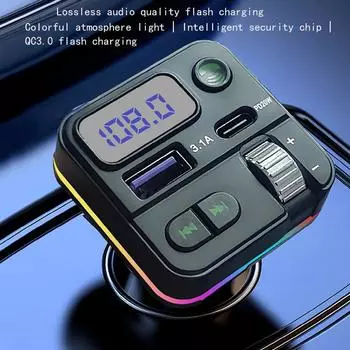 Автомобильный Bluetooth Fm-передатчик, модулятор, адаптер громкой связи, зарядное устройство Aux, плеер, комплект USB Dual Mp3, аудио-музыка, автомобильные аксессуары Q27