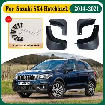 Автомобильный брызговик для Suzuki SX4 Hatchback S Cross 2014 ~ JY, автомобильный брызговик, аксессуары для передних и задних крыльев
