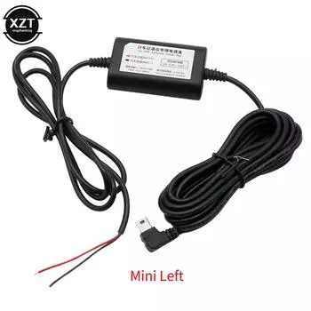 Автомобильный DC преобразователь модуль вход 12 В 24 В выход 5 В 2,5 А с мини USB / Micro USB кабель 3,2 метра защита от низкого напряжения