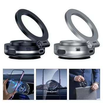 Автомобильный держатель для смартфона с вакуумной присоской, подходит для навигации на лобовом стекле, видеозвонков чёрный