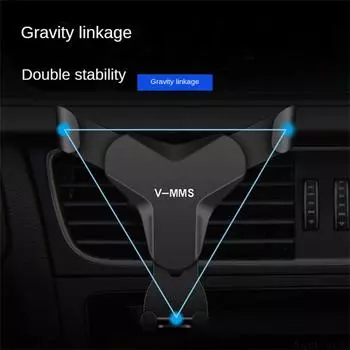 Автомобильный держатель Gravity, крепление на вентиляционное отверстие, держатель для сотового телефона, без магнита, подставка для мобильного телефона GPS для iPhone16 Xiaomi Samsung красный