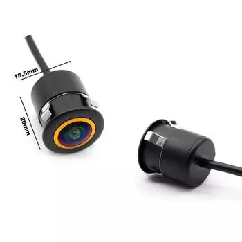 Автомобильный DVD-навигатор 12 В заднего вида AHD CCD 1080P перфорированная передняя камера Золотая универсальная 18,5 мм водонепроницаемая