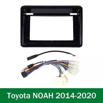 Автомобильный GPS-навигатор стереосистема для Toyota NOAH 2014 - 2017 Радио Панель Рамка Подходит для 2Din 9 дюймов В Приборной Панели Головного Устройства Экран чёрный