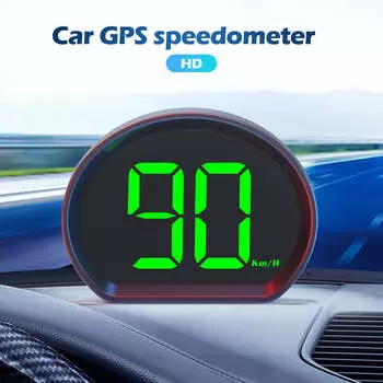 Автомобильный GPS-спидометр HUD-дисплей с цифровым спидометром и дисплеем км/ч/миль/ч Plug and Play для автозапчастей для грузовиков белый