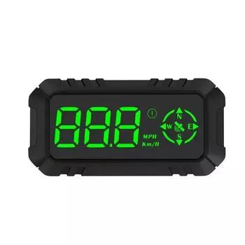 Автомобильный HUD GPS проекционный дисплей с цифровым спидометром, предупреждением о превышении скорости, сигнализацией, миль/ч км/ч