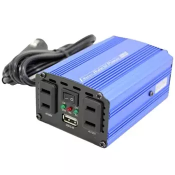 Автомобильный инвертор Meltec 2way (USB и розетка) DC12V 2 розетки 120W 1 USB 2.4A Бесшумный тип Meltec SIV-150