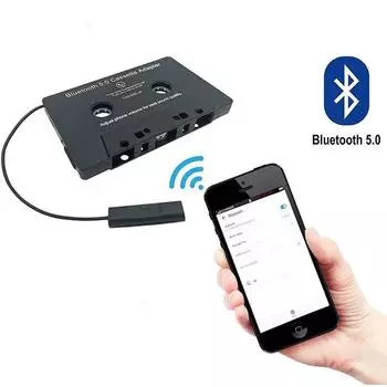 Автомобильный кассетный Bluetooth-совместимый адаптер 5.0 конвертер автомобильная кассета аудиокассета для Aux стерео музыкальный адаптер кассета с микрофоном