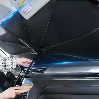 Автомобильный козырек от солнца, зонтик на лобовое стекло, переднее автокресло, теплоизоляция, автомобильные аксессуары, солнцезащитный козырек, складной летний зонтик S-SLIVER