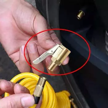 Автомобильный латунный 8 мм шинный колесо, воздушный патрон, насос, клапан, зажим, разъем, адаптер