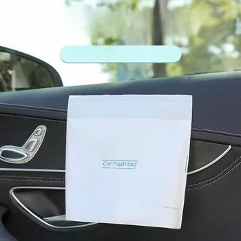 Автомобильный мешок для мусора, самонесущий мешок для чистки внутри автомобиля, одноразовый мусорный бак для портативного хранения 40pcs 22*21cm
