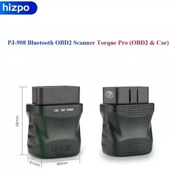 Автомобильный монитор PJ-908 Bluetooth OBD2 сканер Torque Pro для фирменного магазина Hizpo Стереонавигация Авторадио Штатная магнитола Аудио Видео Мультимедиа
