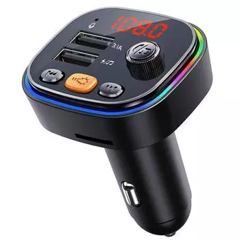 Автомобильный MP3-плеер с Bluetooth, FM-передатчиком и функцией громкой связи C20 серебряный