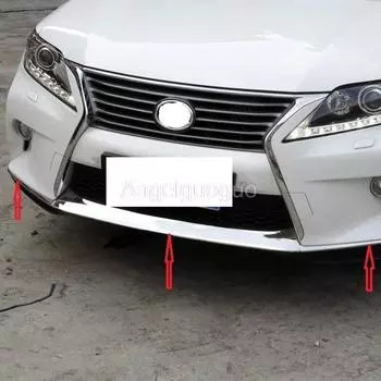 Автомобильный передний передний бампер с отделкой блестками для Lexus RX270 RX350 RX450h 2013-2015 серебряный