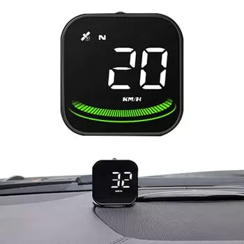 Автомобильный проекционный дисплей G4 Auto HUD цифровой GPS спидометр с проверкой скорости, проверкой тормозов, сигнализацией превышения скорости, светодиодный дисплей, универсальный чёрный