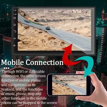 Автомобильный радиоприемник 2 Din 7-дюймовый мультимедийный видеоплеер Bluetooth GPS MAP Универсальный автоматический стерео MP5-плеер 1+16G