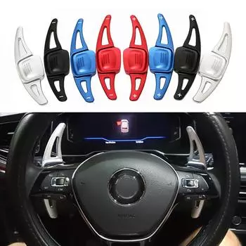 Автомобильный удлинитель рулевого колеса для Volkswagen Golf7,5 MK7 Golf8 MK8 VW POLO MK6 Touareg, алюминиевый переключатель передач DSG синий