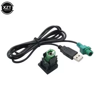 Автомобильный USB-адаптер интерфейса CD-плеера Аудиокабель Переключатель для Volkswagen Golf MK5 MK6 Jetta CC Tiguan Passat B6 Автомобильные аксессуары чёрный