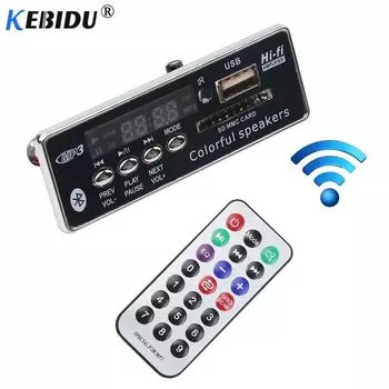 Автомобильный USB Bluetooth Hands-free MP3-плеер Встроенный модуль платы декодера MP3 с дистанционным управлением