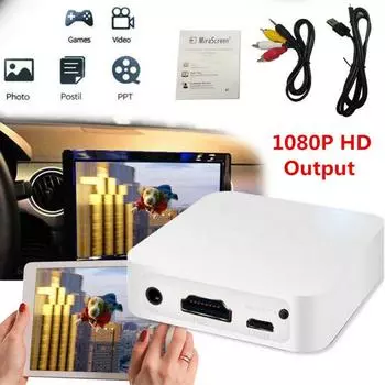 Автомобильный Wi-Fi-дисплей Miracast Box Адаптер Mirror Link Airplay DLNA Android iOS