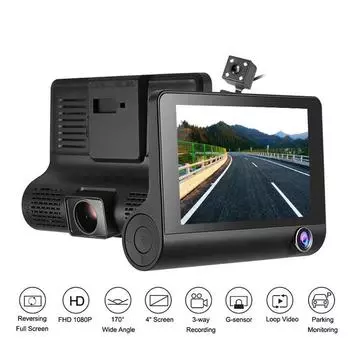 Автомобильный видеорегистратор WIFI HD 1080P, внутренняя камера для автомобиля, двойная/трехсторонняя камера, видеорегистратор, видеорегистратор, мини-видеорегистратор, видеокамера