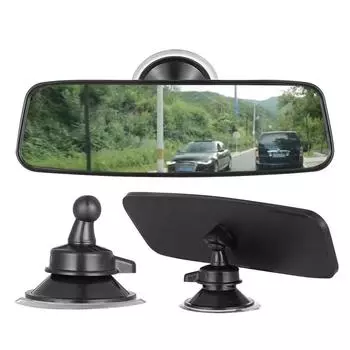 Автомобильный внедорожник MPV Van Вращающееся на 360 ° внутреннее зеркало заднего вида Широкоугольное стеклянное зеркало с присоской