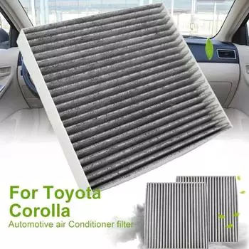 Автомобильный воздушный фильтр пыльцы салона 87139-YZZ08 87139-30070 87139-07010 для Toyota Auris Avensis Camry Corolla Hilux RAV4 Prius Yaris чёрный