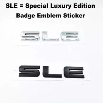 Автомобиль SLE Special Luxury Edition Значок Эмблема Наклейка чёрный