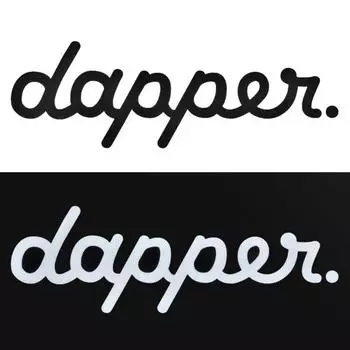 Автомобиль Стайлинг письмо Dapper наклейка переднее и заднее лобовое стекло, окно, дверь, наклейка, декор 40cm x 13cm белый