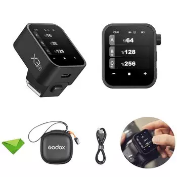 Авторизованный беспроводной триггер вспышки Godox Touch Screen TTL для Sony Wireless High Speed OLED Screen Регулируемая яркость Знак технического соответствия