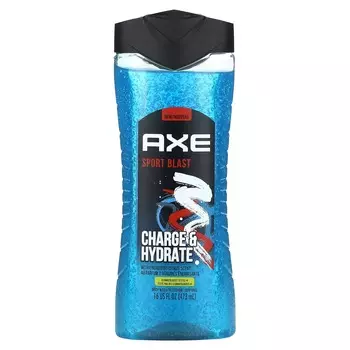 AX, Sports Blast, гель для душа с бодрящим цитрусовым, 16 жидких унций (473 мл)