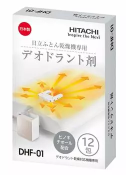 Аксессуары для сушилки HITACHI Futon Дезодорант Atto Dry для сушилки Futon 12 упаковок белого цвета DHF-01