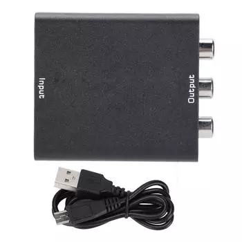 AY26V14 4Kx2K HD Multimedia Interface to RCA AV Adapter Mini CVBs Video o Converter