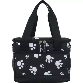 AZROF Round Accessory Square Cooler Bag Nikkyu Black 223
