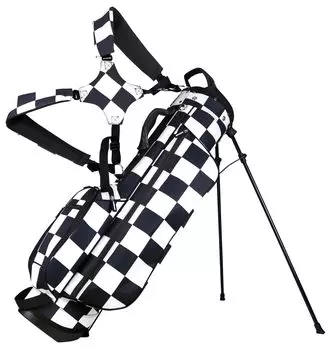 AZROF Slim Stand Caddy Bag Checker Black AZ-SLCB01 200