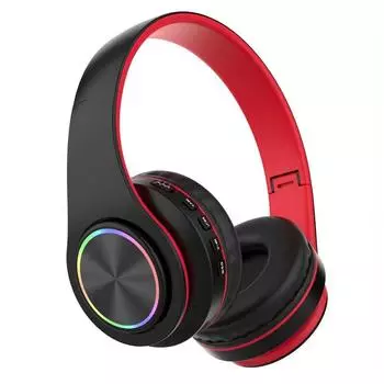 B39 Luminous Wireless Bluetooth Headset: Creative Design, High Sound Quality, Ideal for Gaming красный